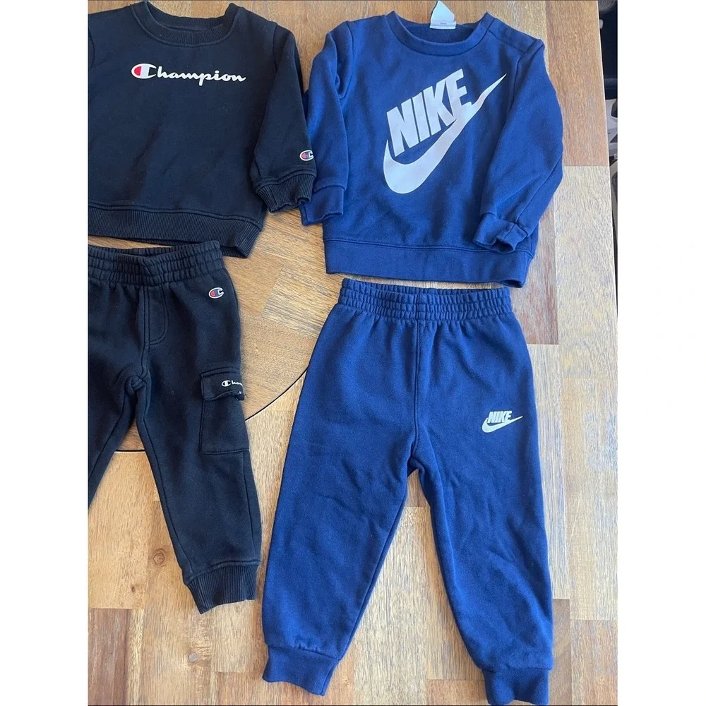 Toddler‎ Nike and Champion Activewear Sets Bundle Navy Black 24 Months 3 Sets